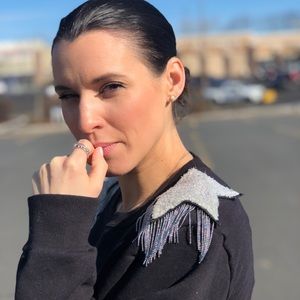 Sweater with star application